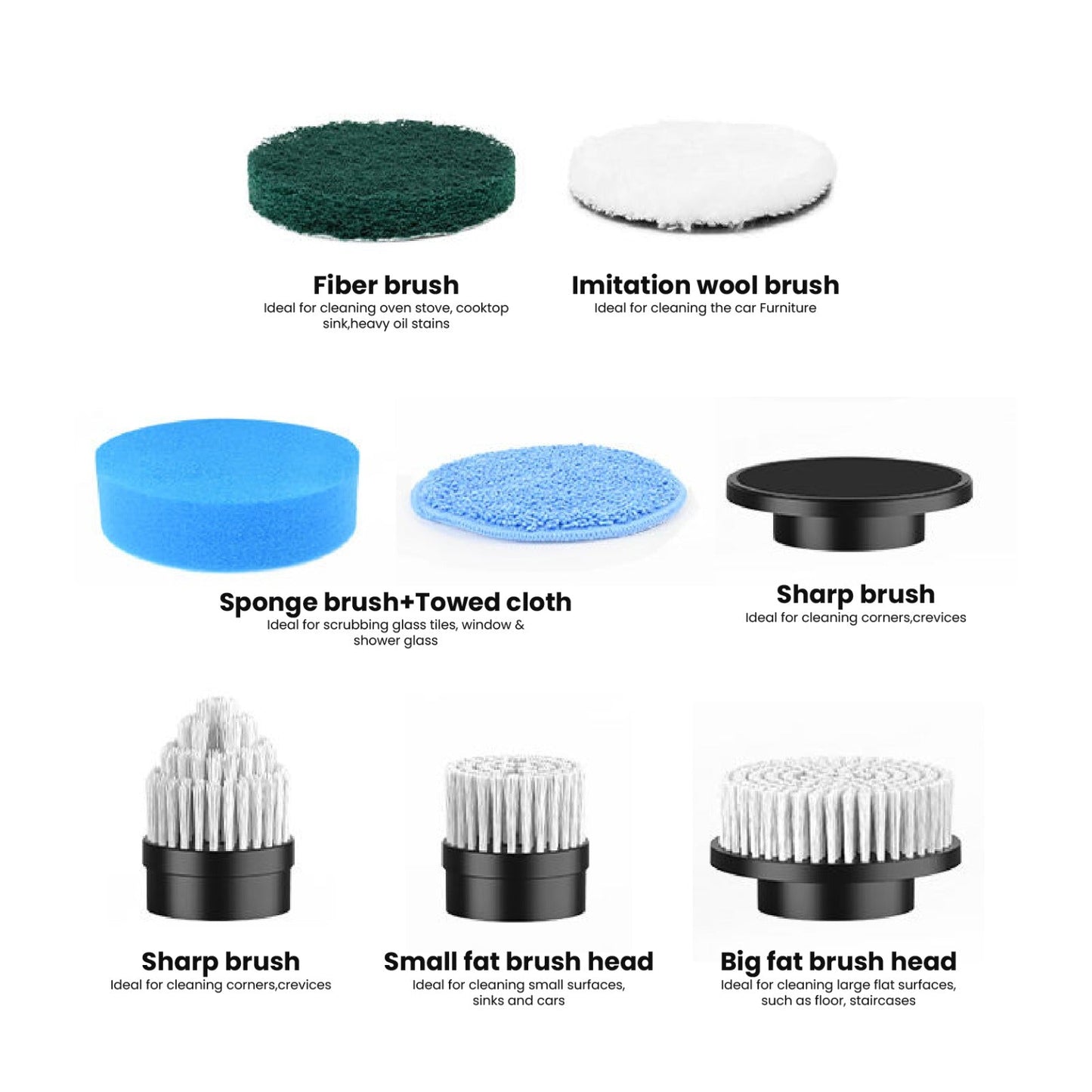 Magicwipe™ 8-in-1 Power Scrubber with Spray Function