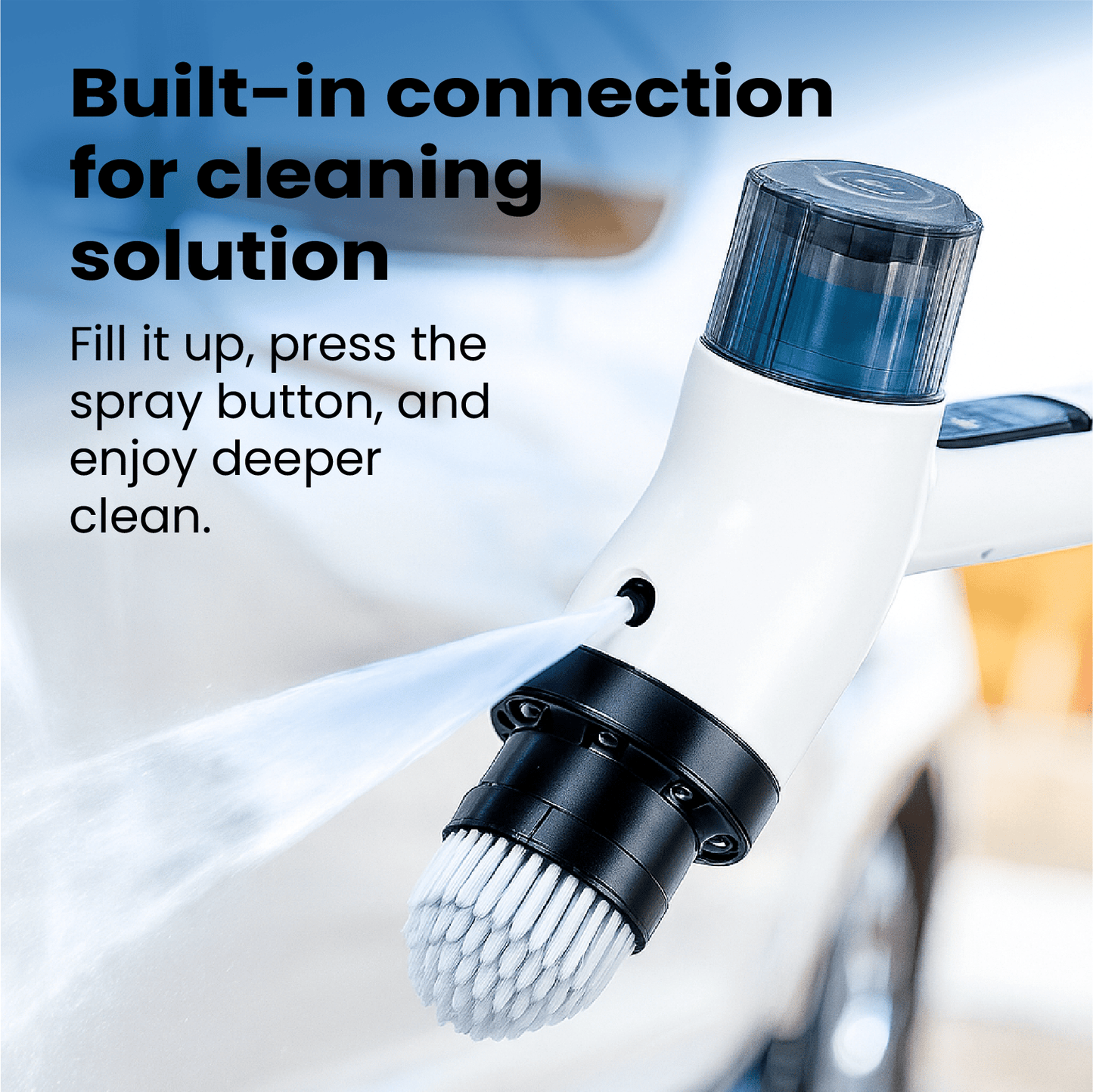 Magicwipe™ 8-in-1 Power Scrubber with Spray Function