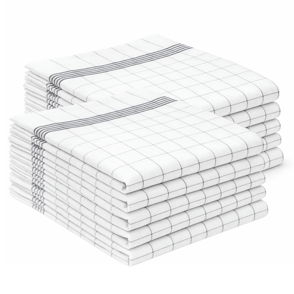 Magicwipe® Premium Cotton Tea Towels – Extra Thick 220 GSM